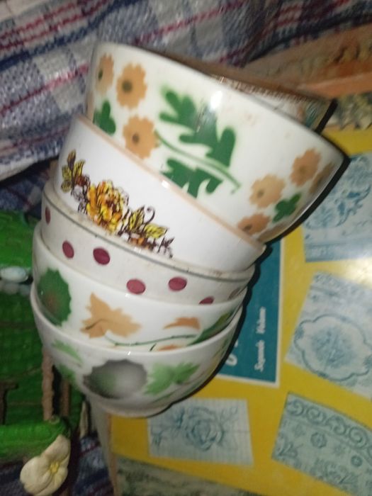 6 taças com o sem marca Alcobaça e outras