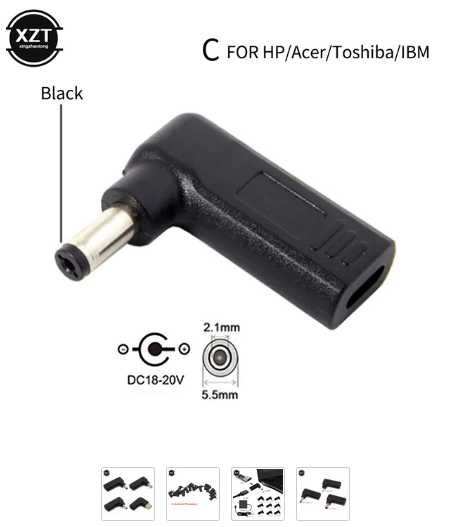 Перехідник з Type-c на DC (зарядка роутера, ноутбука)