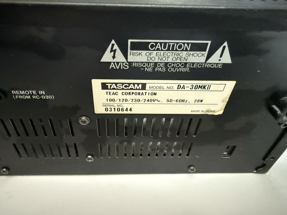 TASCAM DA-30MKII – Profesjonalny magnetofon Dat