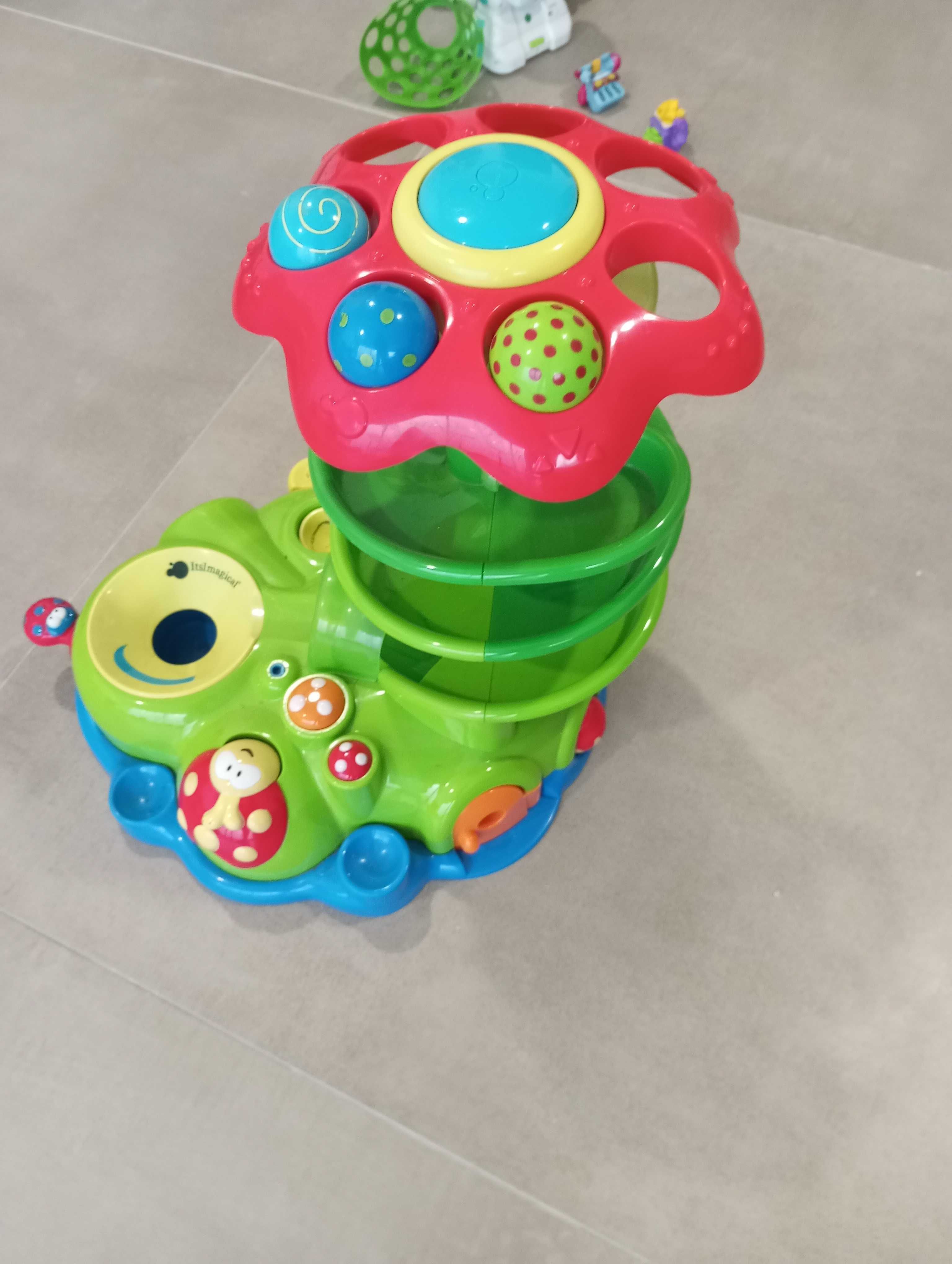 Brinquedo criança lagarta - com 3 bolas