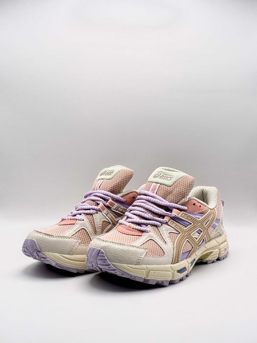 Кросівки жіночі спортивні асікс кахана рожеві бежеві asics gel kahana