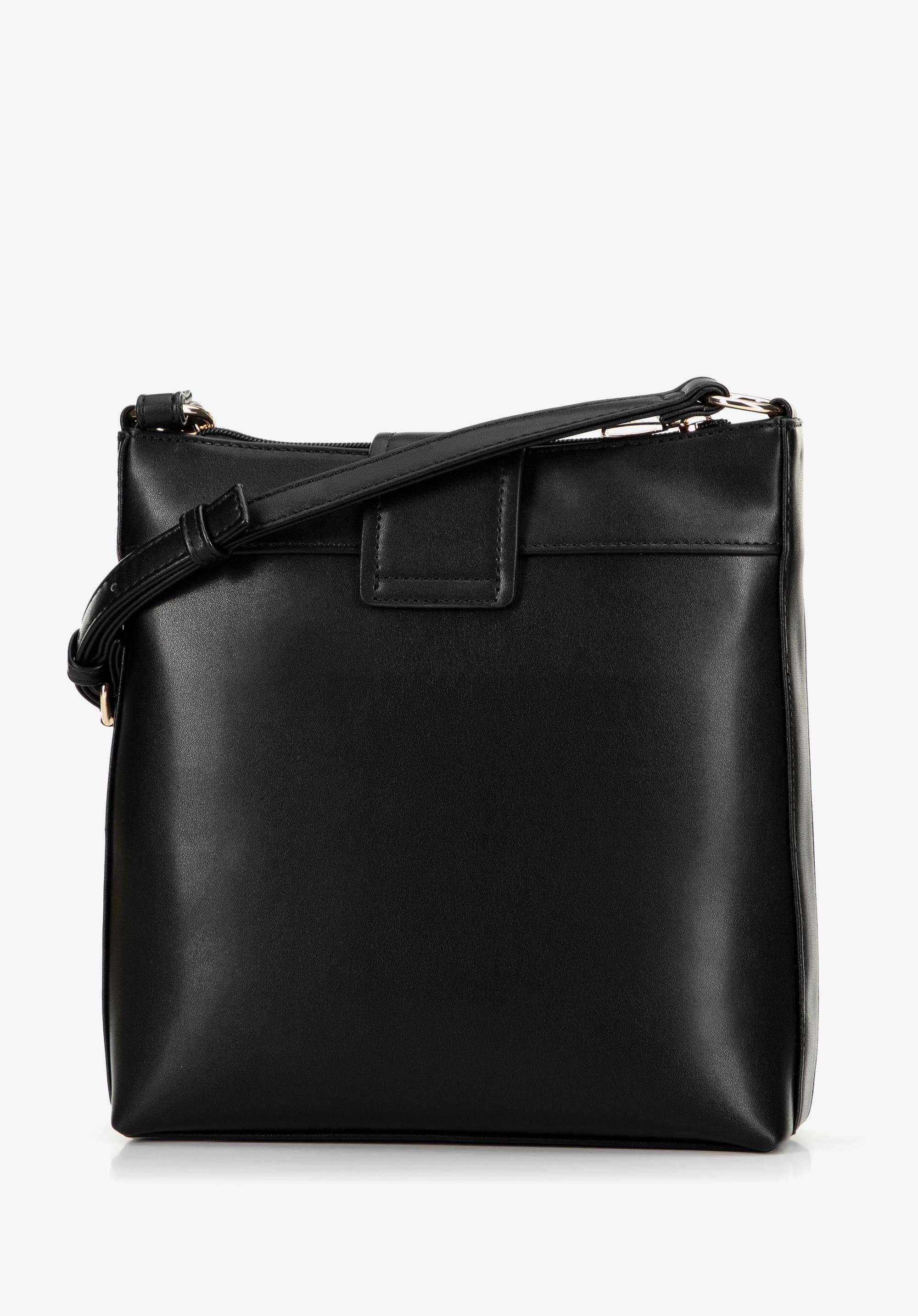 Wittchen torebka czarna crossbody torebka listonoszka ekoskóra