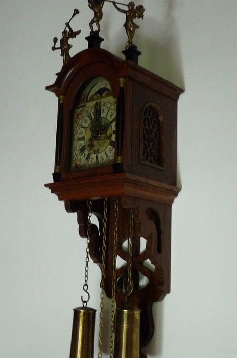 WYPRZEDAŻ PRZEPROWADZKA stary zegar wagowy dębowa skrzynia