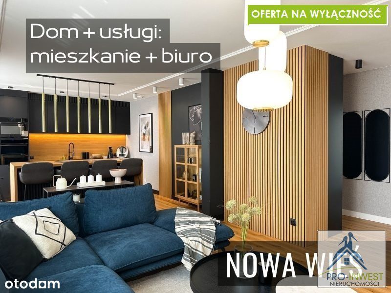 Dom z mieszkaniem i biurem w jednym