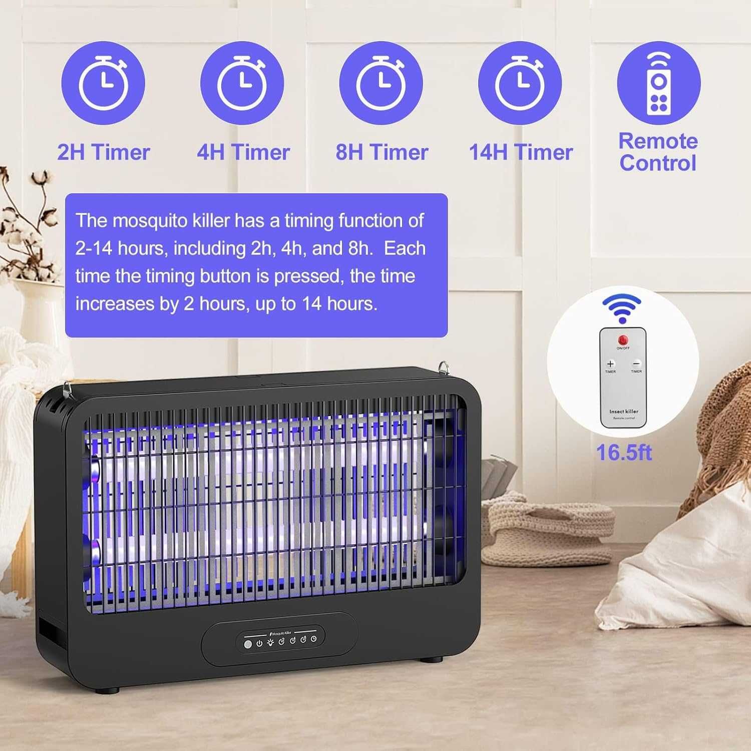 Elektryczna pułapka na owady UV 20 W