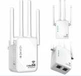 Wzmacniacz Sygnału WIFI Repeater LAN RJ-45 1200Mbps Router AP 4 Anteny