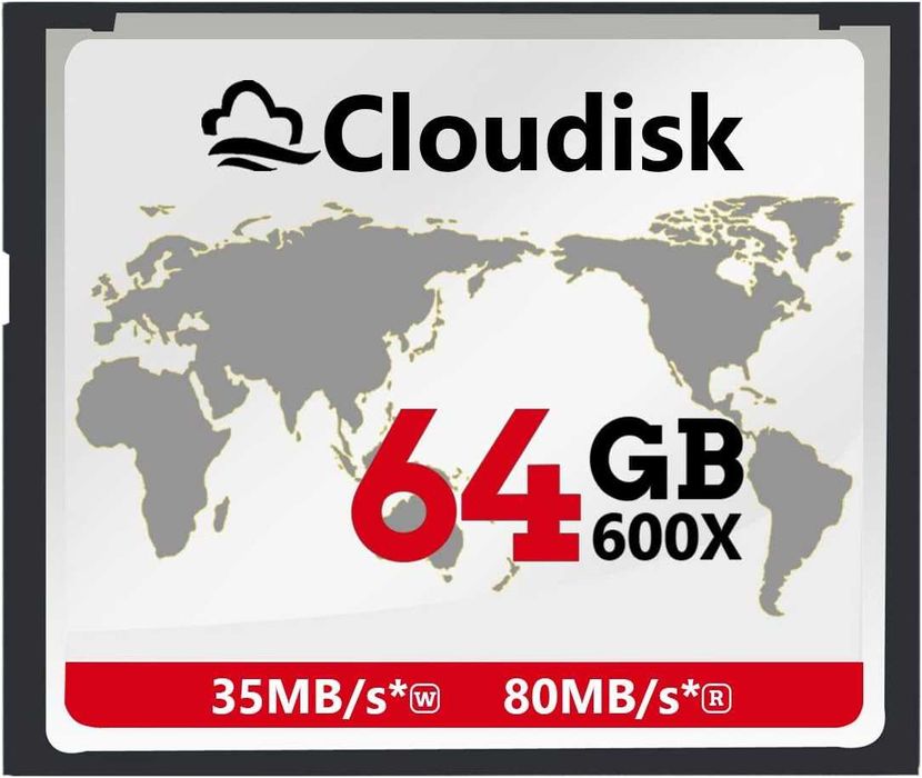 Cloudisk Karta Compact Flash 64 GB 600X CF2.0 Wysoka jakość
