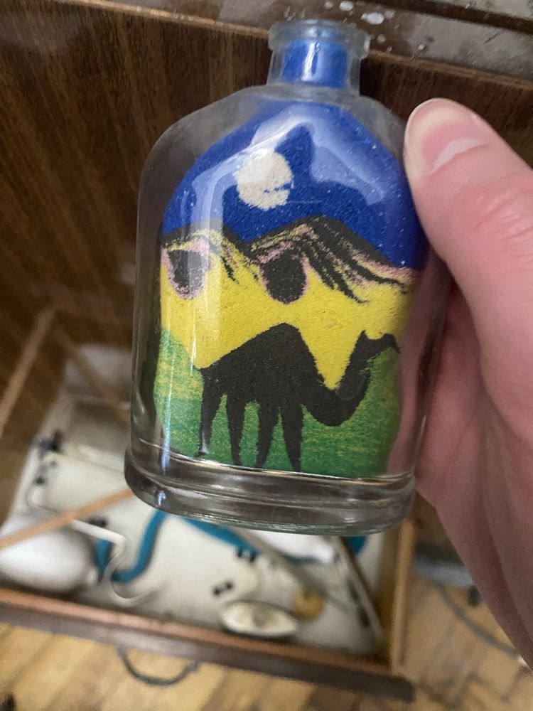 Сувенір, пляшки з піском, верблюди
