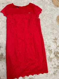 Sukienka piekna czerwona nowa na podszewce koronkowa