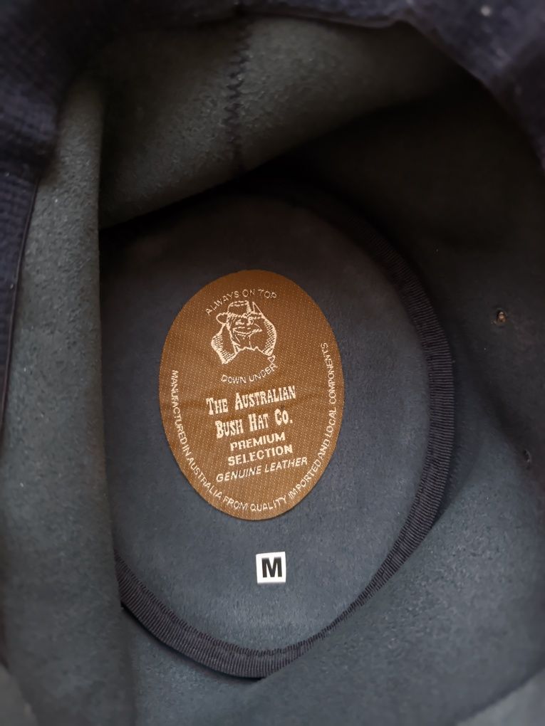 Настоящая ковбойская кожаная шляпа The Australian Bush Hat Co Данди