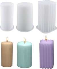 3 sztuki foremek do świec cylindrycznych do produkcji świec