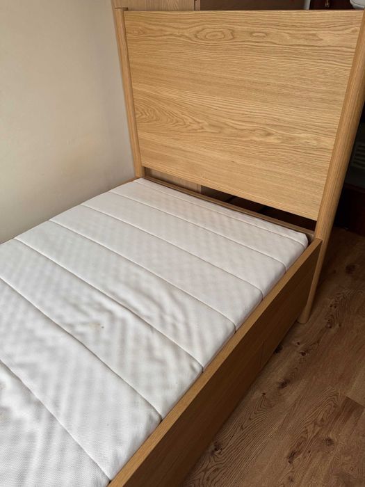 Łóżko rama z szufladami Ikea Tonstad 90x200cm