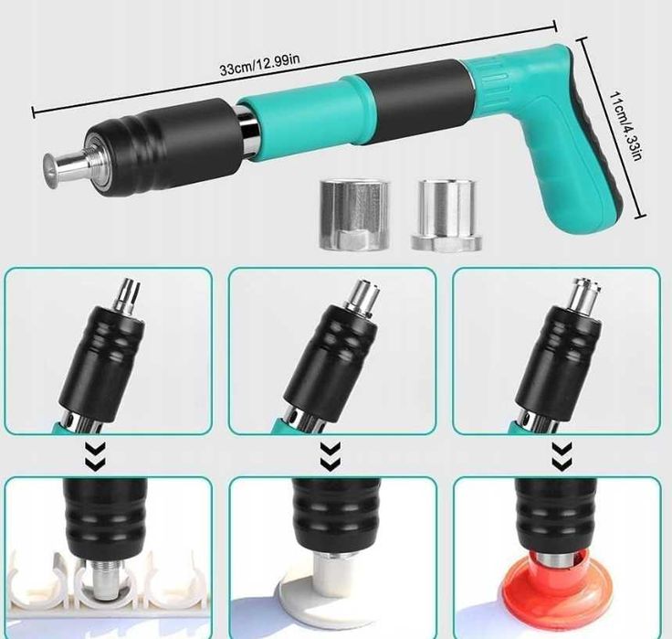 PISTOLET PNEUMATYCZNY Gwoździarka Ręczna Do Betonu Stali Drewna OKAZJA