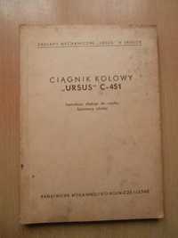 Ursus c-451 bulldog, instrukcja obsługi z 1959 roku