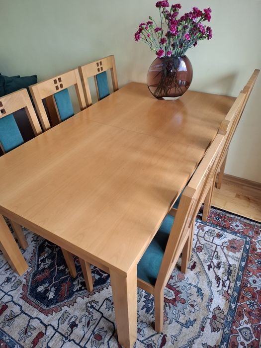 Stół oraz krzesła 6 szt