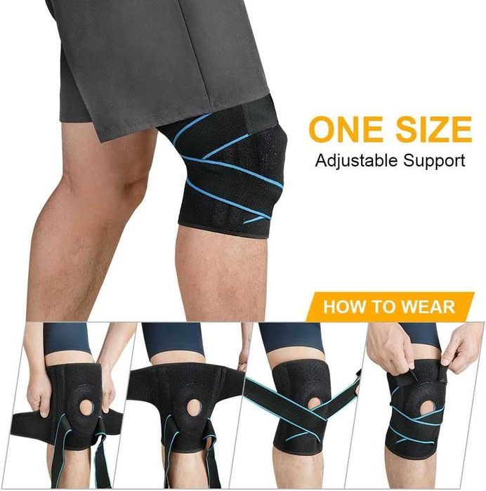Stabilizator Kolana – Wsparcie Stawu, Ochrona Rzepki Rozmiar Uniwersal