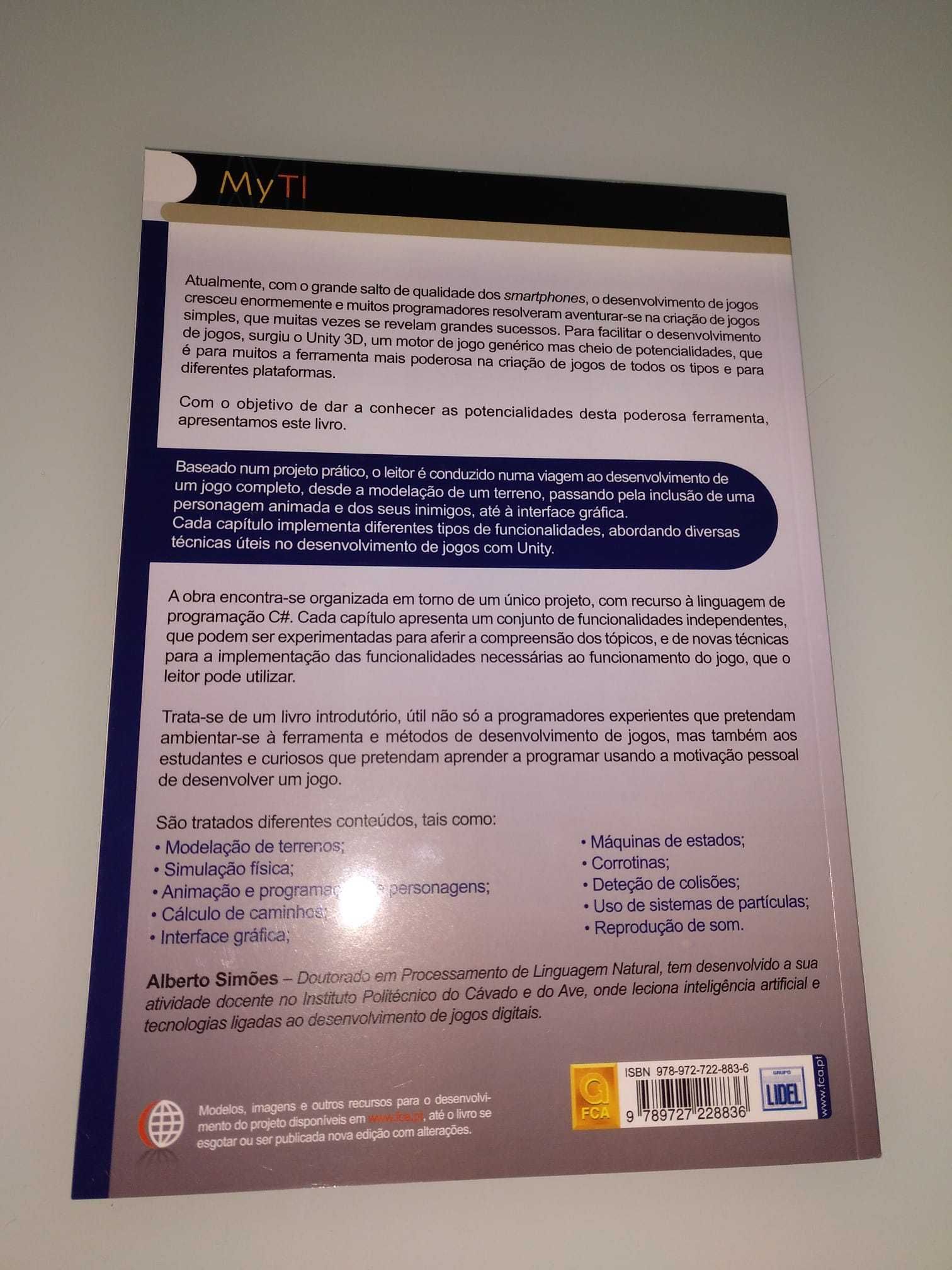 Livro "Introdução ao Desenvolvimento de Jogos com Unity" (FCA)