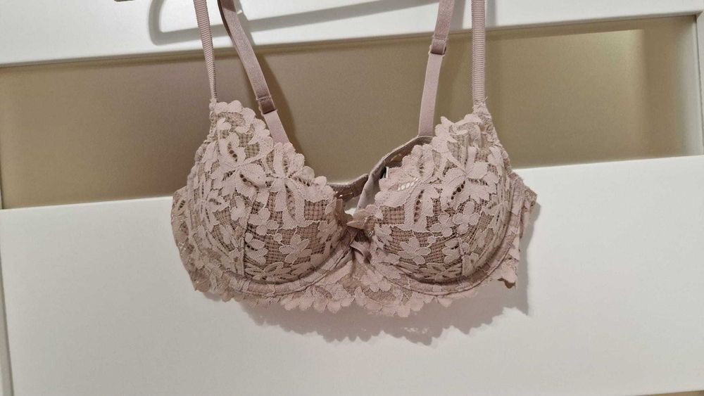 Etam biustonosz balkonetka beige beżowy 70C