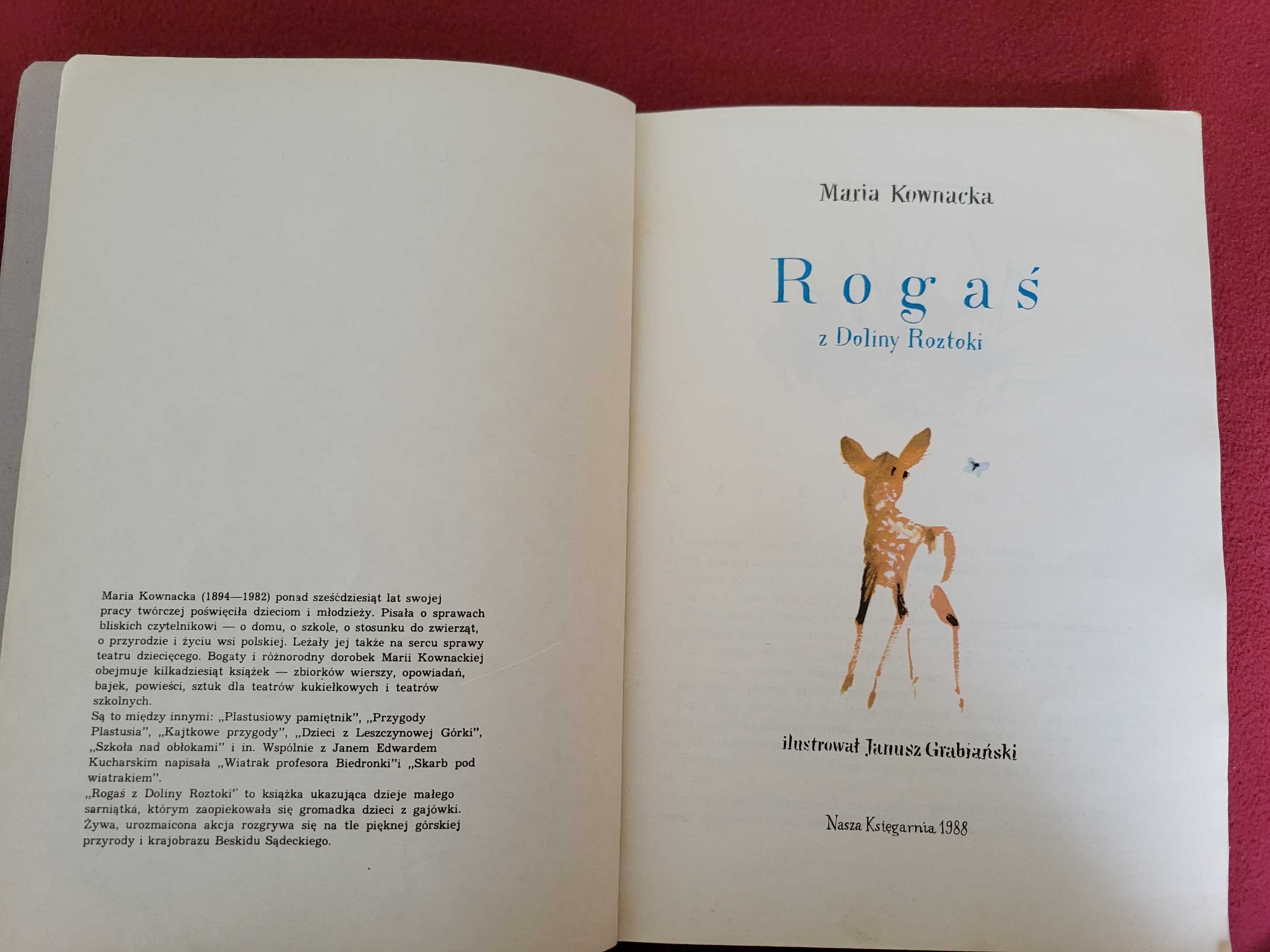 Książka: Rogaś z Doliny Roztoki. Maria Kownacka.