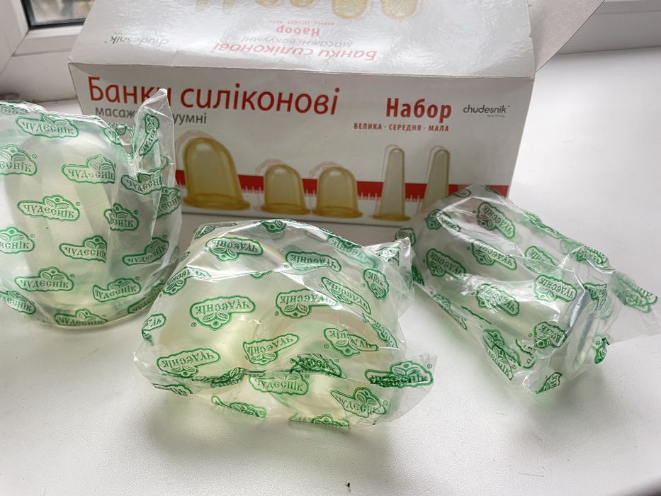 Банки силіконові масажні вакуумні