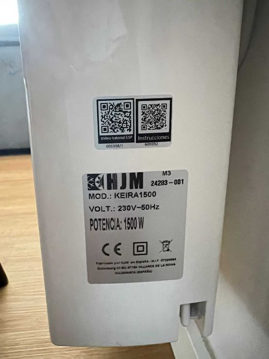 Radidor eletrico/Emissor cerâmico HJM KEIRA 1500W