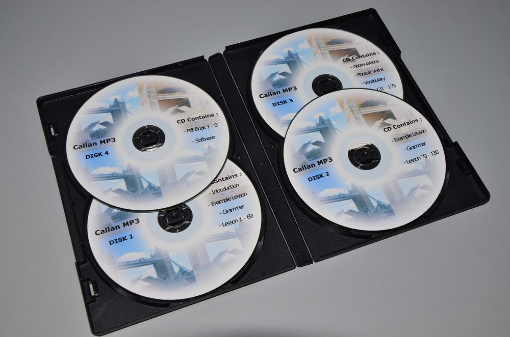Kurs j. angielskiego metodą Callan, 4xCD MP3