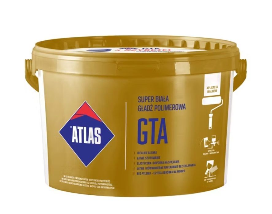 Gładź gipsowa Atlas GTA gotowa masa 25kg