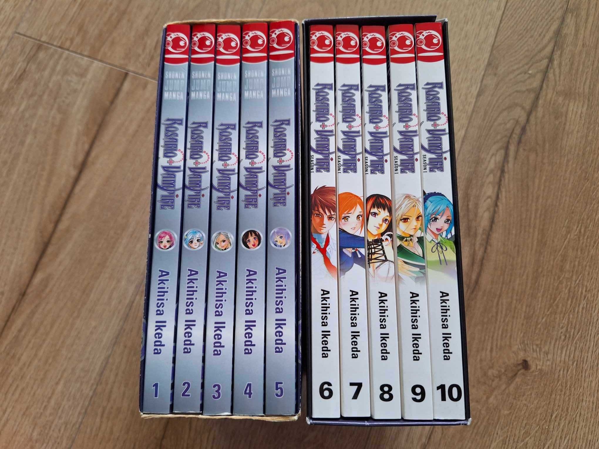 Rosario to vampire Rosario + Vampire manga komplet + boxy niem