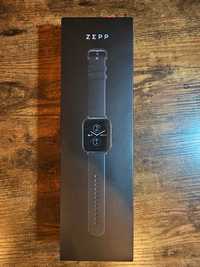 Amazfit zepp E Onyx Black prostokat czarny z czarnym paskiem smartwatc