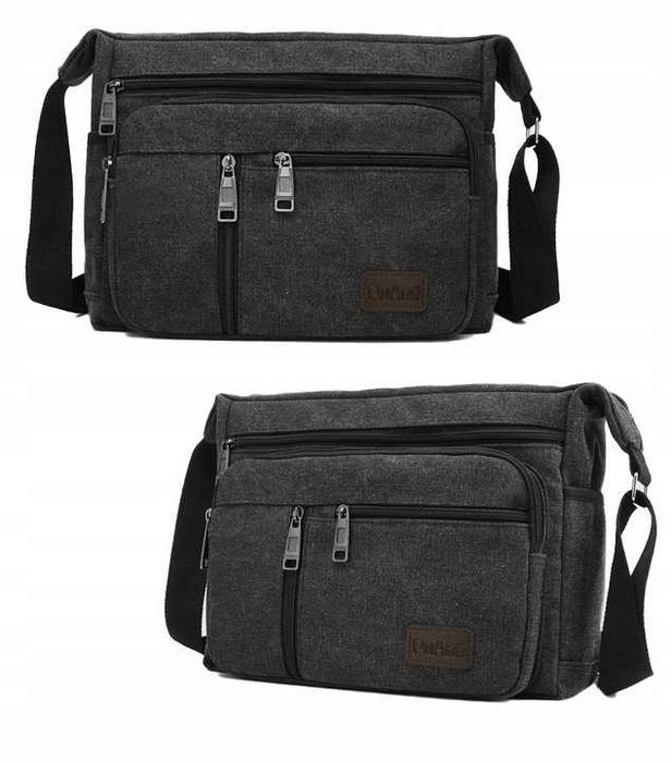 TORBA MĘSKA Do Pracy Na Ramię Mocna miejska listonoszka podróżna