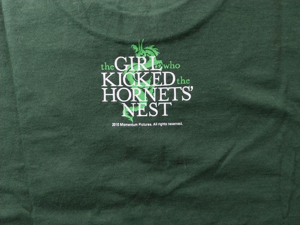 T-shirt dragão filme Millenium The Girl Who Kicked the Hornet's Nest S