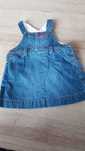 LOGG H&M sukieneczka ogrodniczka jeansowa