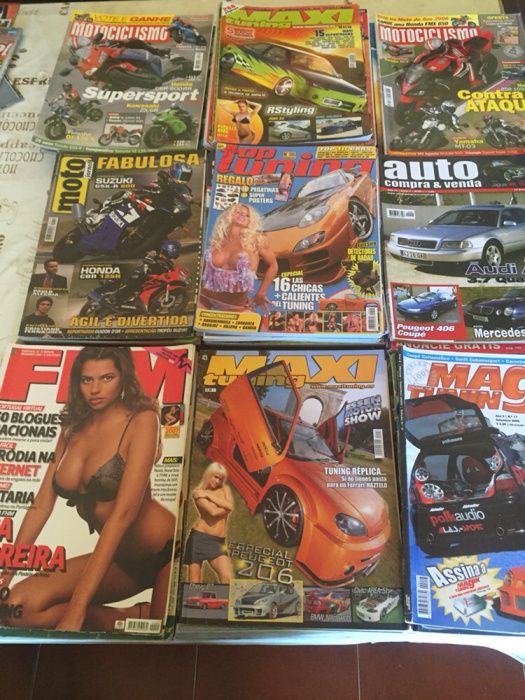 Conjunto Revistas Carros e Motos