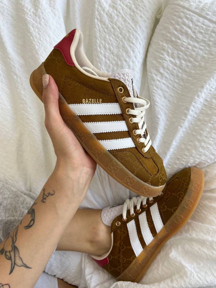 Buty Adidas Gazelle x Gucci Caramel Unisex