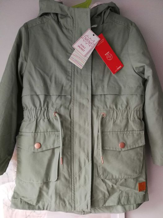 Nowa kurtka dziewczęca Cool Club, 3w1, rozmiar 122, zielony, khaki