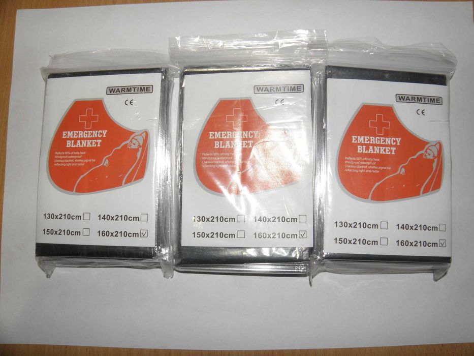Алюмінізована майларова термоковдра (термоодеяло)