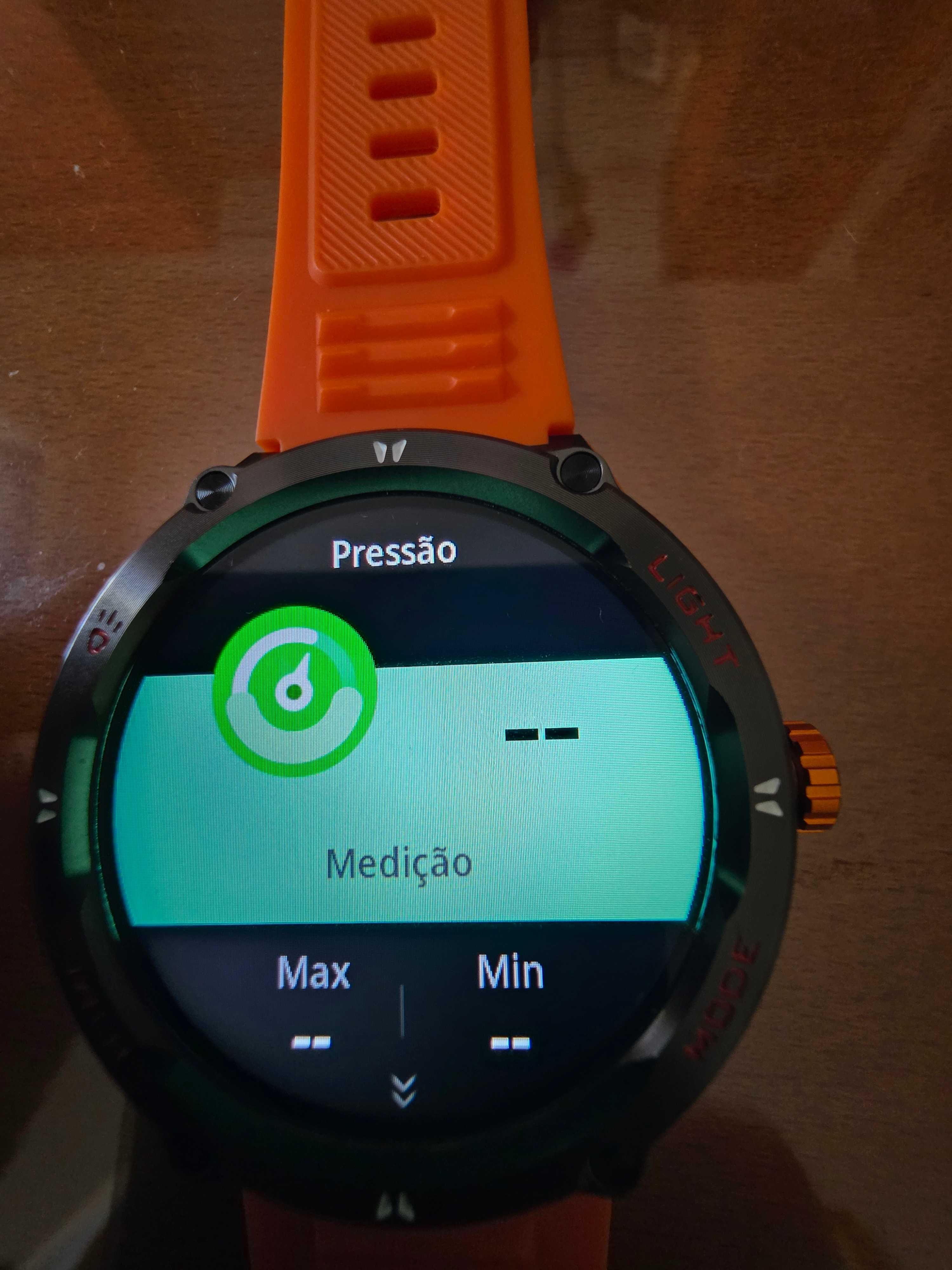 Relógio Smartwatch Mede HR,Pressão,Sono etc