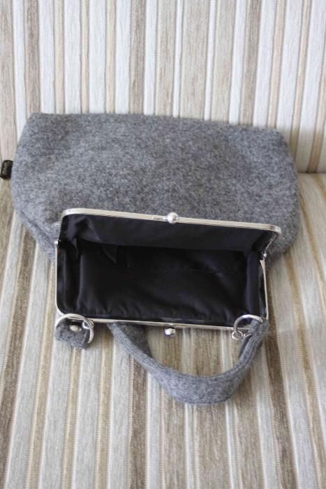 Torebki - filcowa + czarna mini