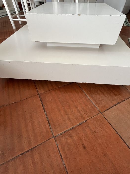 Mesa de centro quadrada de 1mx1m