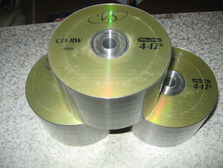 VS 50 дисков CD-RW 700 MB / 80 min / 4-12x,конверты(100),Боксы Ракушка