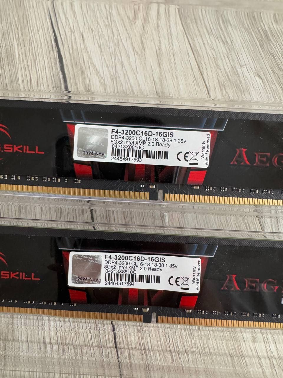 Оперативна памʼять G.SKILL Aegis DDR4 DIMM Kit 16GB 3200MHz CL16 XMP