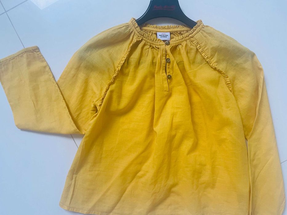 Bluzka letnia bawełniana długi rękaw Tape a loeil rozm. 128, y.8