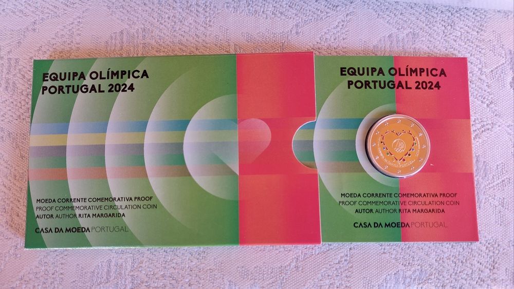 2€ Proof Moeda comemorativa - Equipa Olímpica Portugal 2024