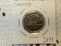 Canadá - moeda de 25 cêntimos de 2011 (animais)