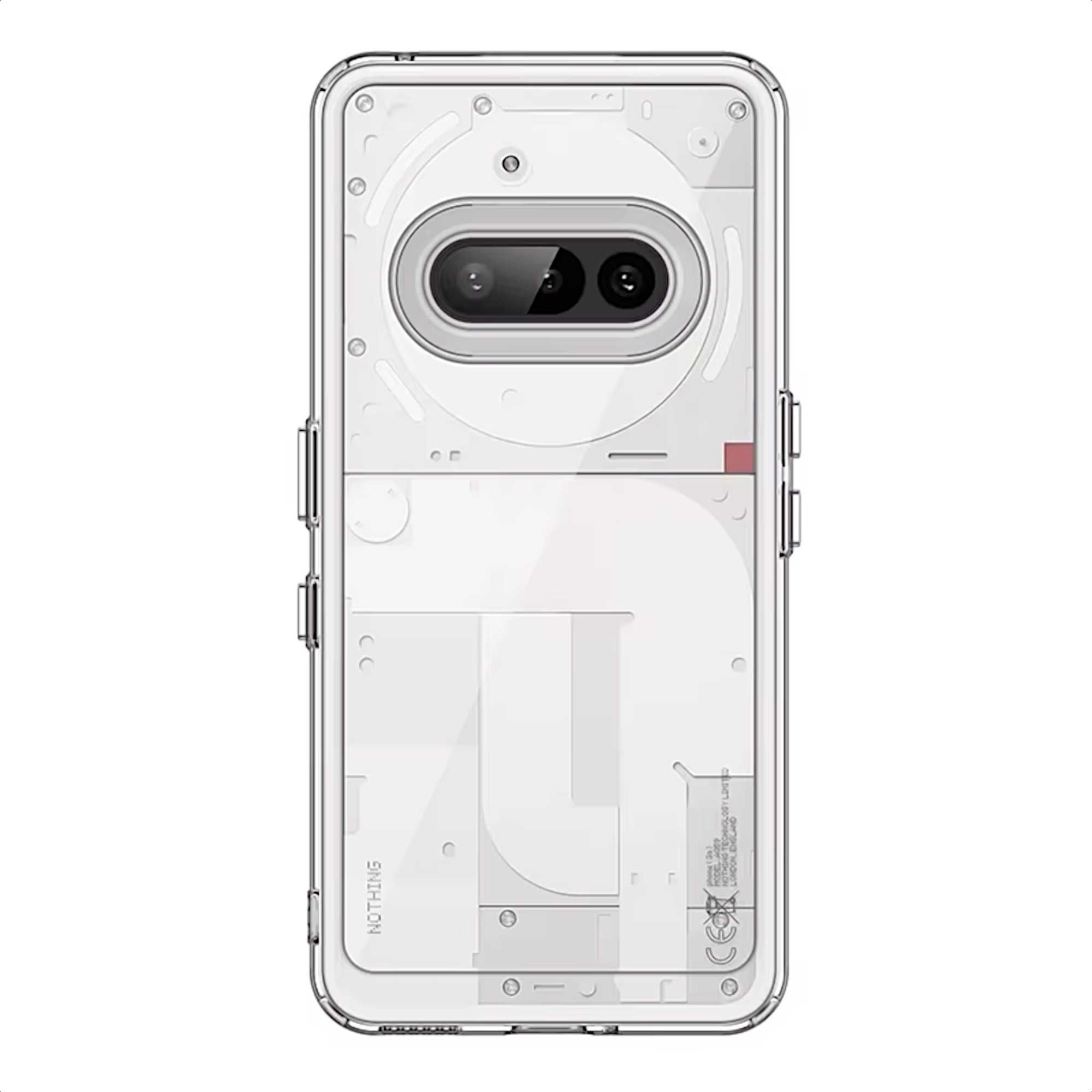 Etui ELEVATE HEXAGON do NOTHING Phone 3a - Clear