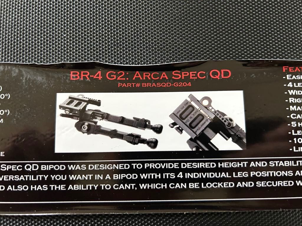 Bipod Accu-Tac BR-4 G2 Arca QD