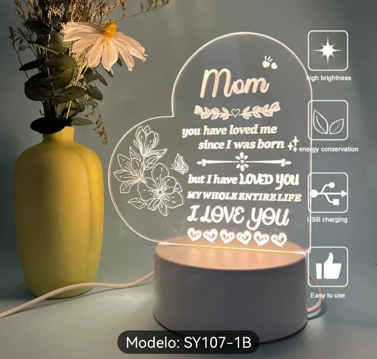 Luz de presença presente para mãe