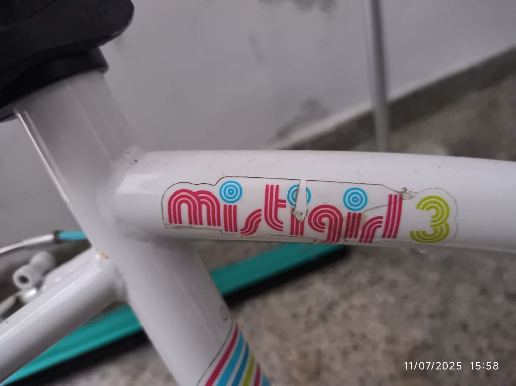 Bicicleta roda 20" criança menina mistigirl mudanças