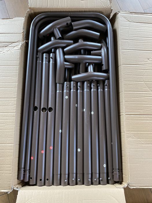 Basen stelażowy Bestway Vista Series II Power Steel Rattan z oknem