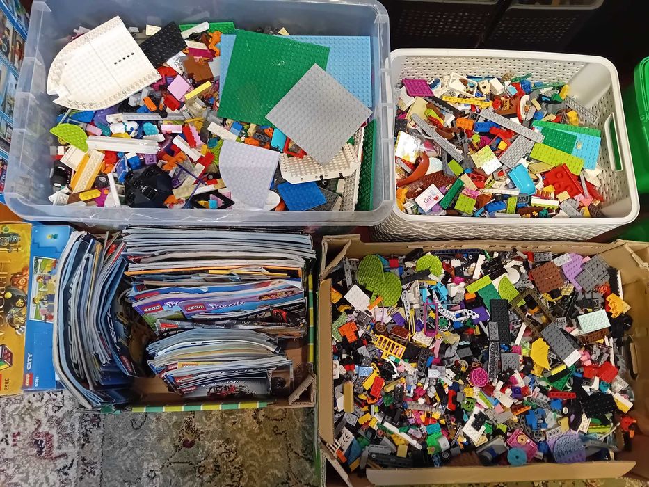 Klocki Lego Oryginalne i Kompatybilne, Mix 25 kg + Instrukcje, OKAZJA!